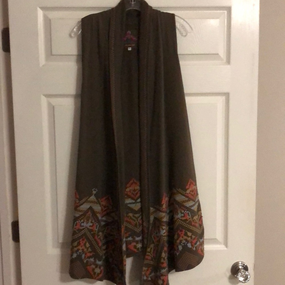 Johnny Was Tunic Vest size M - like new